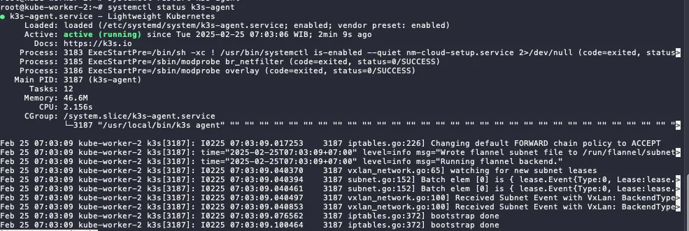 K3S Worker Node Status