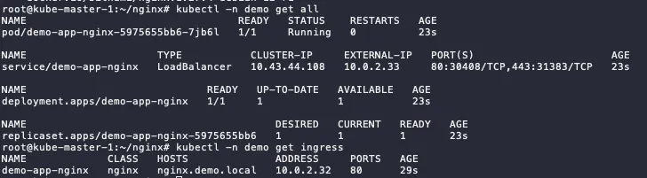 Get All and Ingress using kubectl